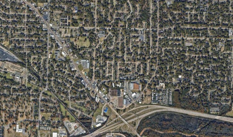 Memphis House Google Map Area